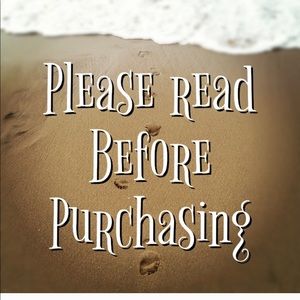 Please Read Prior to Purchasing